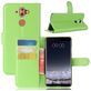 Mobigear Classic Housse Nokia 8 Sirocco Etui Porte-Monnaie - Vert