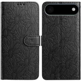 Mobigear Flowers Housse iPhone Air Etui Porte-Monnaie - Noir