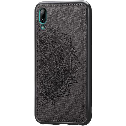 Mobigear Mandala Coque Huawei Y7 Pro (2019) Coque arrière Rigide - Noir