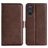 Mobigear Slim Magnet Housse OnePlus Nord CE 4 Lite Etui Porte-Monnaie - Marron