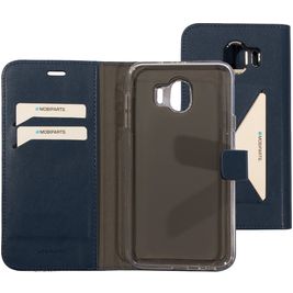Mobiparts Classic Wallet Housse Samsung Galaxy J4 (2018) Etui Porte-Monnaie - Bleu