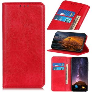 Mobigear Classic Elegance Housse iPhone SE (2020) Etui Porte-Monnaie - Rouge
