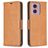 Mobigear Excellent Housse Motorola Moto E14 Etui Porte-Monnaie - Cognac