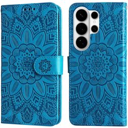 Mobigear Sunflower Housse Samsung Galaxy S26 Ultra Etui Porte-Monnaie - Bleu