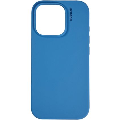 Nudient Base Coque iPhone 16 Pro Coque arrière en Silicone - Vibrant Blue