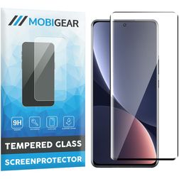 Mobigear Premium Xiaomi 12 Pro Verre trempé Protection d'écran - Compatible coque - Noir