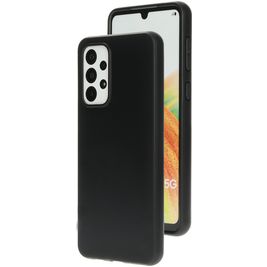 Mobiparts Classic Coque Samsung Galaxy A33 Coque arrière en TPU Souple - Matt Black