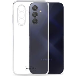 Mobilize Gelly Coque Transparente Samsung Galaxy A25 Coque arrière en TPU Souple - Transparent