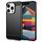 Mobigear Brushed Slim iPhone 15 Pro TPU souple Coque arrière - Noir