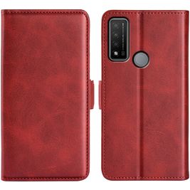 Mobigear Slim Magnet Housse TCL 20 R 5G Etui Porte-Monnaie - Rouge