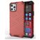 Mobigear Honeycomb Coque iPhone 13 Mini Coque arrière Rigide Anti-Chocs - Rouge