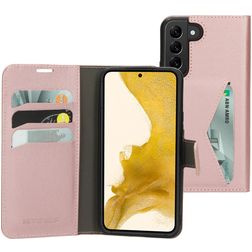 Mobiparts Classic Wallet Housse Samsung Galaxy S22 Etui Porte-Monnaie - Rose