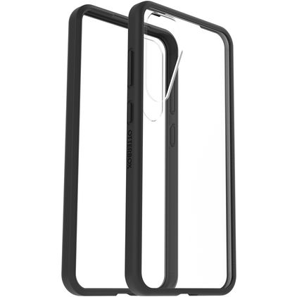 OtterBox React Samsung Galaxy S25 Plus Plastique rigide Coque arrière Antichoc - Transparent / Noir
