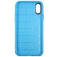 Mobigear Grip Coque iPhone XS Coque arrière en TPU Souple avec Support Amovible - Bleu
