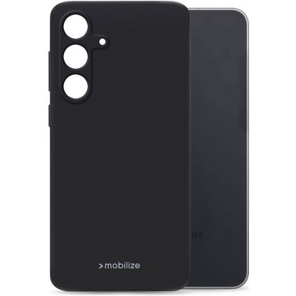 Mobilize Rubber Gelly Coque arrière Coque en TPU Souple - Noir