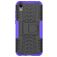 Mobigear Tire Coque HONOR 8S Coque arrière Rigide Anti-Chocs avec Support Amovible - Noir / Violet