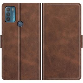 Mobigear Slim Magnet Housse Motorola Moto G50 Etui Porte-Monnaie - Marron