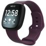 Mobigear Sport Dual Bracelet Silicone Fitbit Sense Fermeture à clou et passant - Violet