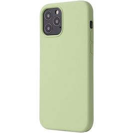 Mobigear Rubber Touch Coque iPhone 12 Coque arrière en Silicone - Vert