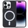 Mobigear Rubber Touch Coque iPhone 15 Pro MagSafe Coque arrière en Silicone - Noir