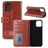 Mobigear Wallet Housse iPhone 12 Etui Porte-Monnaie - Marron