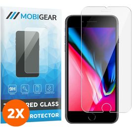 Mobigear iPhone 6s Plus Verre trempé Protection d'écran - Compatible Coque (Lot de 2)