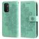 Mobigear Flowers OPPO A74 5G Étui Portefeuille - Turquoise