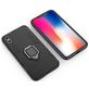 Mobigear Armor Ring Coque iPhone XS Max Coque arrière Rigide Anti-Chocs avec Anneau-Support - Noir