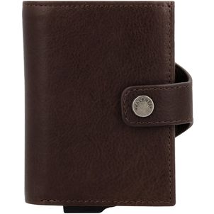 Valenta Card Case Plus - Porte Cartes en - 8 Cartes - Chocolate