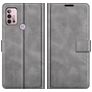 Mobigear Wallet Housse Motorola Moto G20 Etui Porte-Monnaie - Gris