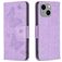 Mobigear Butterfly Housse iPhone 15 Plus Etui Porte-Monnaie - Violet
