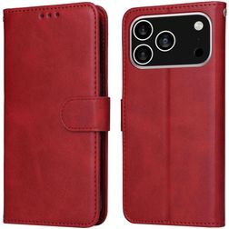 Mobigear Wallet Housse iPhone 17 Pro Etui Porte-Monnaie - Rouge