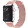 Mobigear Loop Bracelet Milanais pour Apple Watch Fermeture magnétique - 49/46/45/44 mm - Rose