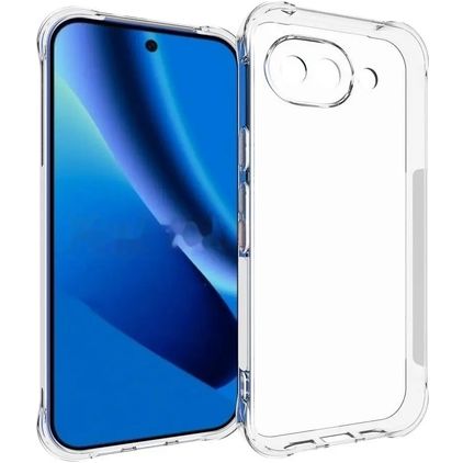Mobigear Cushion Coque Transparente Google Pixel 10a Coque arrière en TPU Souple - Transparent