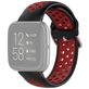 Mobigear Sport Plus Buckle Bracelet Silicone Fitbit Versa 2 Fermeture boucle ardillon - Noir / Rouge