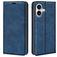 Mobigear Retro Slim iPhone 17 Étui Portefeuille - Bleu foncé