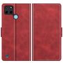 Mobigear Slim Magnet Housse Realme C21Y Etui Porte-Monnaie - Rouge