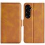 Mobigear Slim Magnet Housse Samsung Galaxy S23 FE Etui Porte-Monnaie - Cognac