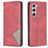 Mobigear Rhombus Slim Samsung Galaxy S25 Étui - Rouge