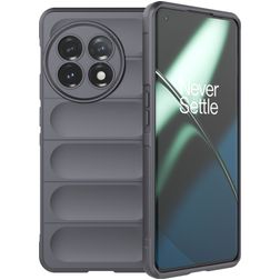 Mobigear Bumpy OnePlus 11 TPU souple Coque arrière - Gris anthracite