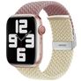 Mobigear Braided Dual Bracelet Nylon Apple Watch Fermeture à pince - 49/46/45/44 mm - Violet / Lumière stellaire