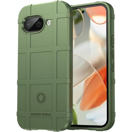 Mobigear Rugged Shield Housse Google Pixel 9a Etui en TPU Souple - Vert