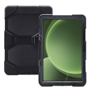 Xccess Survivor All-round Coque Samsung Galaxy Tab Active5 Pro Coque arrière en Plastique rigide,Silicone + Bandoulière + Support Amovible - Noir