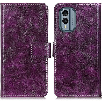 Mobigear Basic Nokia X30 Étui Portefeuille - Violet