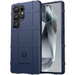 Mobigear Rugged Shield Coque Samsung Galaxy S25 Ultra Coque arrière en TPU Souple Anti-Chocs - Bleu