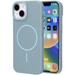 Mobiparts Slim Line iPhone 15 MagSafe Plastique rigide Coque arrière - Sage Green
