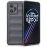 Mobigear Bumpy Realme 9 Pro Plus TPU souple Coque arrière - Gris anthracite