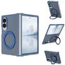 Mobigear 360 Rotating Ring Coque Samsung Galaxy Z Fold 8 Ultra MagSafe Coque arrière Rigide avec Anneau-Support - Bleu