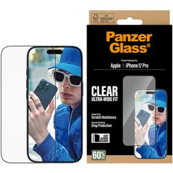PanzerGlass Ultra-Wide Fit iPhone 17 Pro Verre trempé Protection d'écran - Compatible Coque