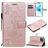 Mobigear Pressed Butterfly Bookcase Case Rose Gold Apple iPhone 12/12 Pro